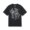 Áo Thun MLB Korea Basic Mega Logo New York Yankees Black
