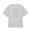 Áo Thun MLB Korea Classic Mono Big Lux T-Shirt Boston Red Sox Grey