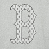 Áo Thun MLB Korea Classic Mono Big Lux T-Shirt Boston Red Sox Grey
