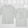 Áo Thun MLB Korea Classic Mono Big Lux T-Shirt Boston Red Sox Grey
