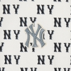 Áo Thun MLB Korea Classic Mono Front Pattern New York Yankees Cream
