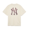 Áo Thun MLB Korea Monogram Big Lux New York Yankees D.Cream