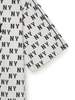 Áo Thun MLB Classic Mono Sporty Full-Panel Pattern Overfit Short-Sleeve T-Shirt New York Yankees Cream