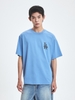 Áo Thun MLB Denim-like Monotive Overfit Short Sleeve T-shirt LA Dodgers Blue