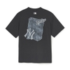 Áo Thun MLB Denim-like Monotive Overfit Short Sleeve T-shirt New York Yankees Grey