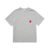 Áo Thun MLB Heart Small Logo Comfortable Fit Boston Red Sox Melange Grey