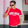 Áo Thun MLB Korea Varsity Logo Boston Red Sox L.Red