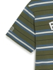 Áo Thun MLB Varsity Stripe Overfit Short Sleeve T-Shirt Boston Red Sox Khaki