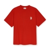 Áo Thun MLB New Year Snake Cartoon Graphic Overfit Short Sleeve T-Shirt New York Yankees Red