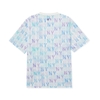 Áo thun MLB Water Monogram Full Pattern Short Sleeve New York Yankees White