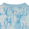 Áo Thun MLB Water Monogram Overfit New York Yankees Aqua Blue