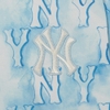 Áo Thun MLB Water Monogram Overfit New York Yankees Aqua Blue