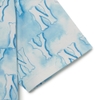 Áo Thun MLB Water Monogram Overfit New York Yankees Aqua Blue
