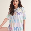 Áo Thun MLB Watercolor Monogram Overfit New York Yankees White