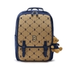 Balo MLB Korea Diamond Monogram Jacquard Cute Bear Boston Red Sox Beige
