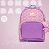 Balo MLB Korea [KIDS] Classic Mono School Bag New York Yankees Pink