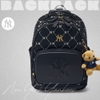 Balo MLB Korea Diamond Monogram Cute Bear New York Yankees Black