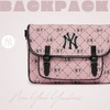 Túi MLB Korea Diamond Monogram Academy New York Yankees Pink