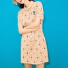 Đầm MLB Diamond Monogram Jacquard Collar Boston Red Sox L.Sand