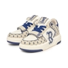 Giày MLB Cổ Cao Korea Chunky Liner Mid Classic Monogram Boston Red Sox L.Beige