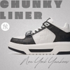 Giày MLB Cổ Cao Chunky Liner Mid Classic Monogram New York Yankees Black