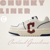 Giày MLB Korea Chunky Liner Basic Cleveland Guardians Red