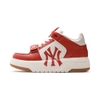 Giày MLB Korea Chunky Liner Mid Saffiano New York Yankees Red