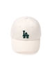 Mũ Lưỡi Trai MLB Varsity One Point Buckle Logo Wappen Unstructured Ball Cap LA Dodgers Cream