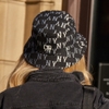 Nón MLB Bic Classic Monogram Bucket Hat New York Yankees Black