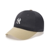 Nón MLB Korea Varsity One Point Color Block Unstructured Ball Cap New York Yankees Grey