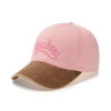 Nón MLB Korea Varsity Vintage Culsive Color Block Unstructured Ball Cap New York Yankees Pink