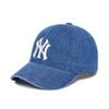 Nón MLB Denim Unstructured Ball Cap New York Yankees Indigo