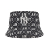 Nón MLB Diamond Monogram Bucket Hat New York Yankees Black
