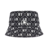 Nón MLB Diamond Monogram Bucket Hat New York Yankees Black