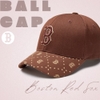 Nón MLB Korea Diamond Monogram Point Ball Cap Boston Red Sox D.Brown
