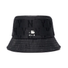 Nón MLB Monogram Nylon Bucket Hat New York Yankees Black