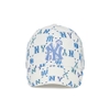 Nón MLB Monogram Summer Ball Cap New York Yankees White