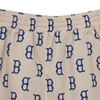 Quần Shorts MLB Classic Monogram Front Panel Pattern 5 Woven Boston Red Sox L.Beige