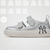 Sandals MLB Korea Chunky Base New York Yankees Grey