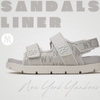 Sandals MLB Korea Liner Denim Mono New York Yankees Grey