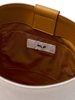 Túi MLB Varsity Lettering Canvas Bucket Bag New York Yankees Cream
