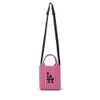 Túi MLB Korea Basic Big Logo Knit Cross Bag LA Dodgers Pink