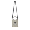 Túi MLB Korea Basic Big Logo Knit Cross Bag New York Yankees Cream