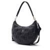 Túi MLB Korea Monogram Embo Hobo Bag New York Yankees Black