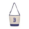 Túi MLB Basic Big Logo Canvas Bucket Bag Boston Red Sox Cream