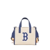 Túi MLB Basic Big Logo Canvas Small Tote Bag Boston Red Sox Cream