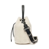 Túi MLB Basic Small Logo Fleece Bucket Bag New York Yankees Cream