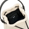 Túi MLB Basic Small Logo Fleece Bucket Bag New York Yankees Cream