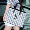 Túi MLB Cube Monogram Medium Tote Bag Boston Red Sox Grey