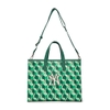 Túi MLB Cube Monogram Medium Tote Bag New York Yankees D.Green